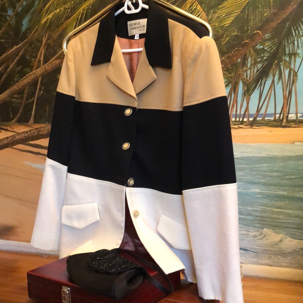 George Simonton Tri Colored Blazer